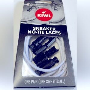 KIWI Sneaker No Tie Shoe Laces White Elastic
